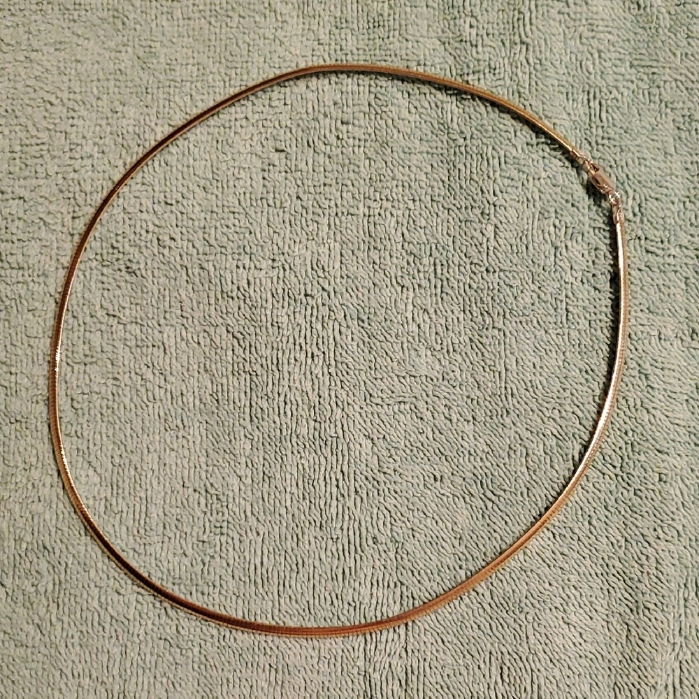 Versatile 18" Italian Sterling Silver Omega Chain